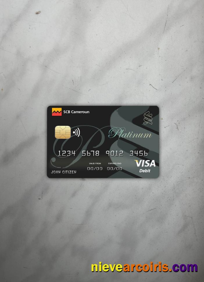 Cameroon SCB bank visa card photolook